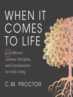 cover image of When It Comes to Life